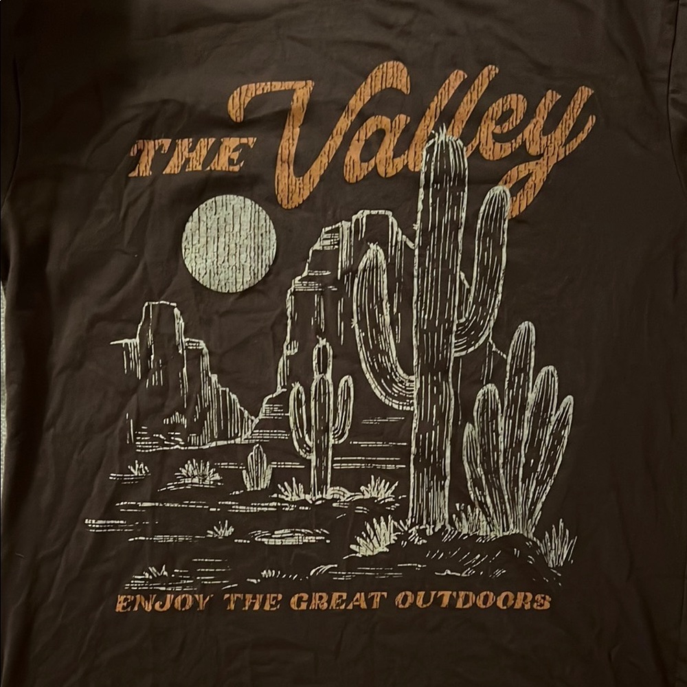 Brown The Valley Graphic T-Shirt